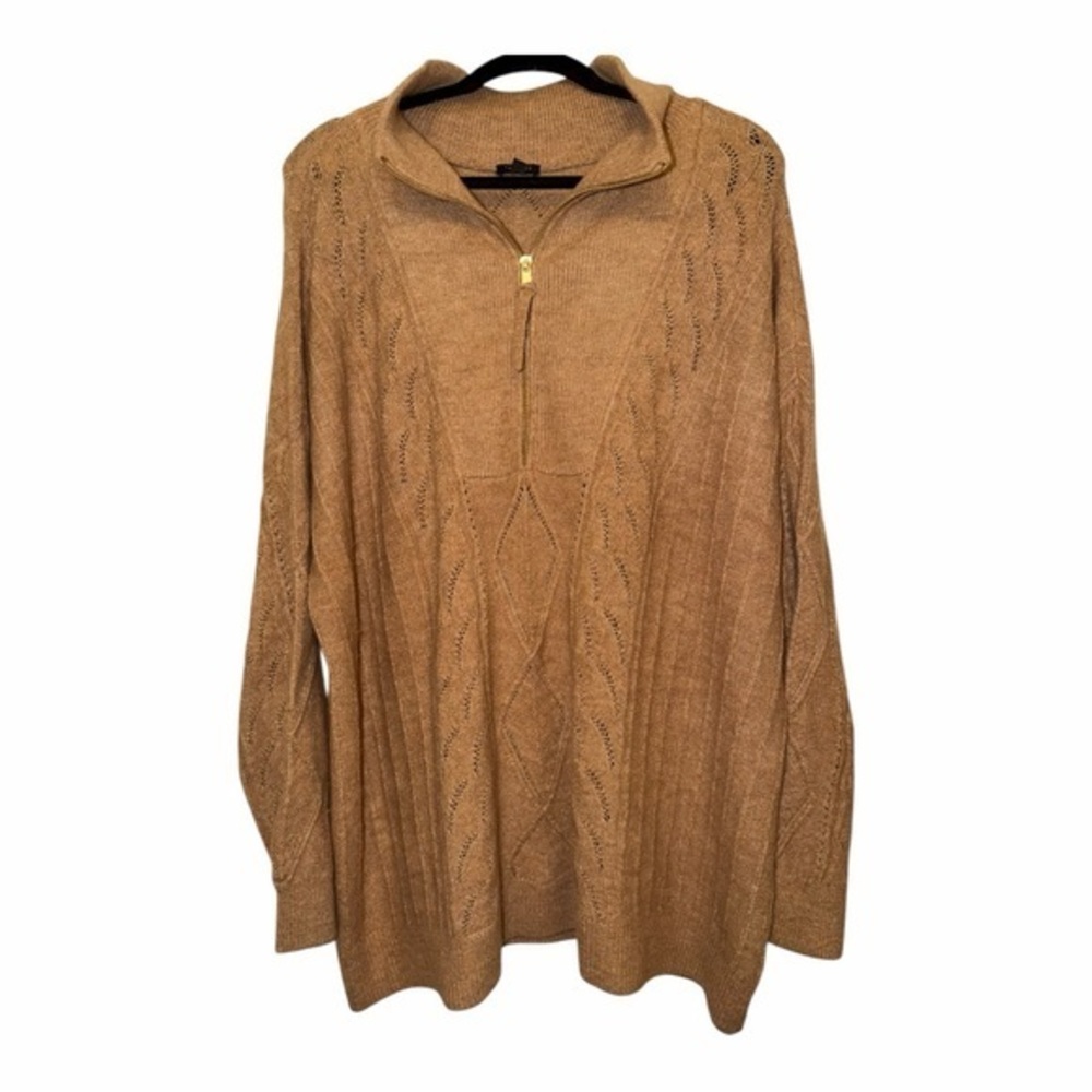 Talbots Camel Cowl Neck Sweater